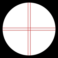 Okulár Omegon Illuminated crosshair, Kellner 12mm 50° 1,25″