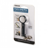 Zvětšovací sklo Carson Fish’n Grip Pro™ 4.5x LED Lighted Magnifier with Reverse Action Tweezers, Magnetic Hook Cleaner & Line Cutter